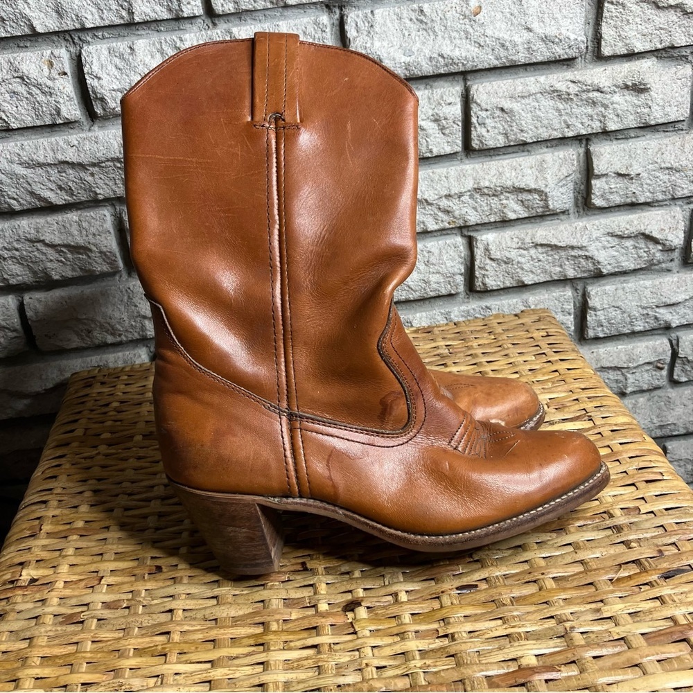 Vintage Dexter Cowboy Boots Leather